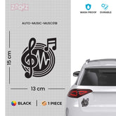 Music Lover Car Decal for Enthusiasts